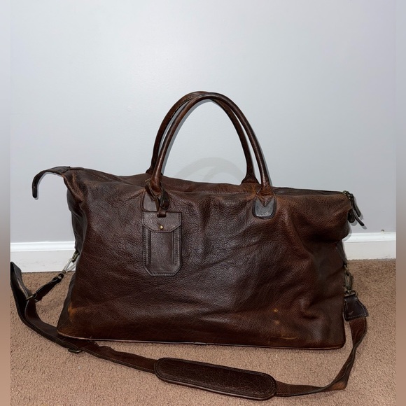 MOORE & GILES BENEDICT WEEKEND BAG IN AMERICAN BISON‎ 23x11x11”